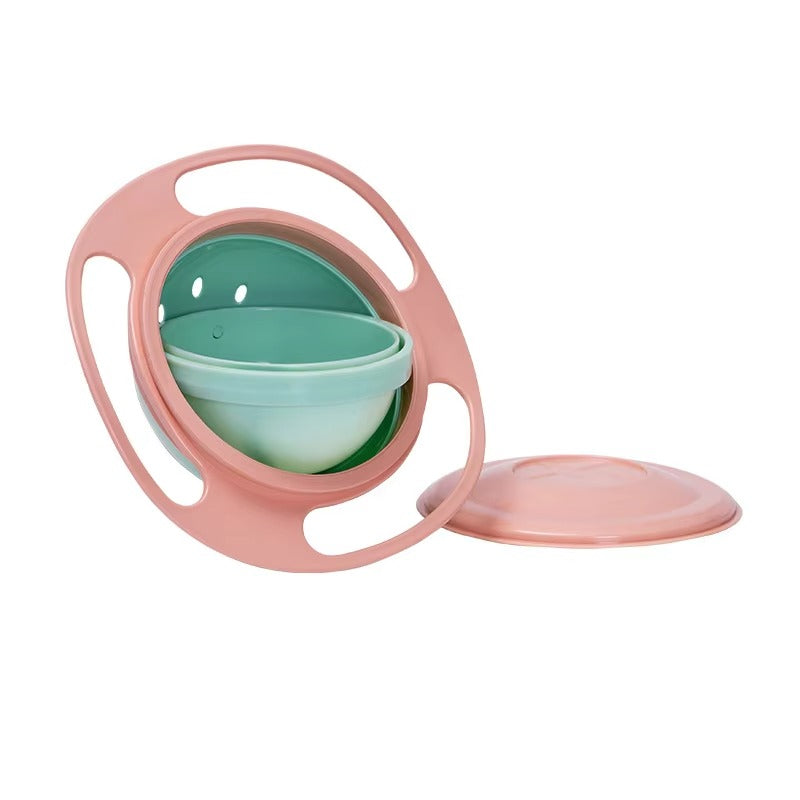 360° Rotating Spill-Proof Gyro Bowl